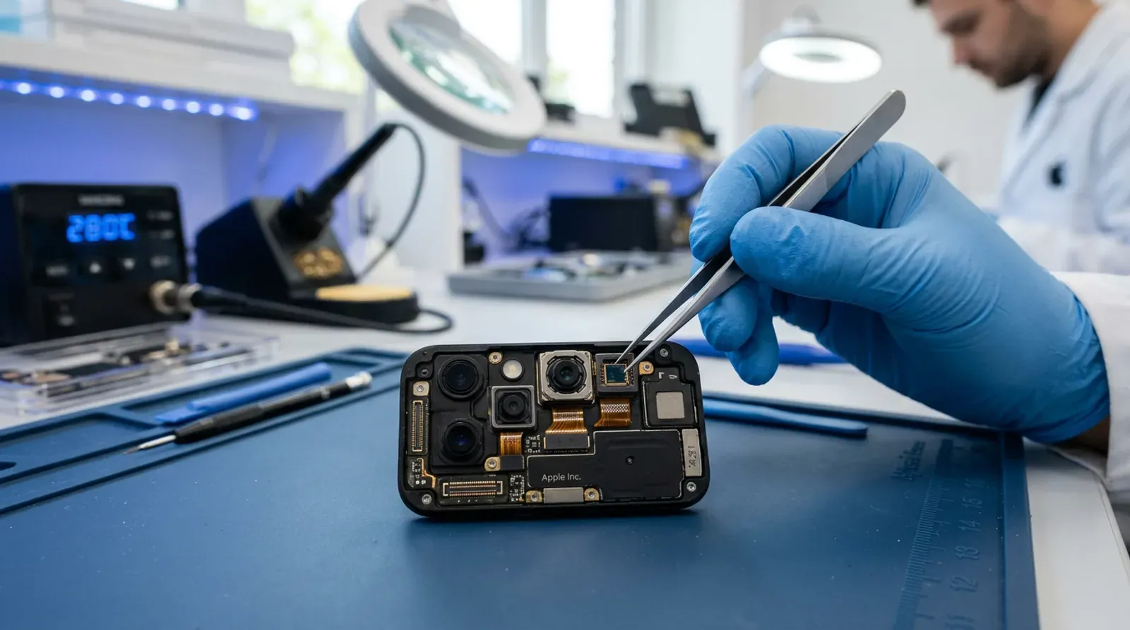 Reparación de módulo de cámaras y Face ID en iPhone